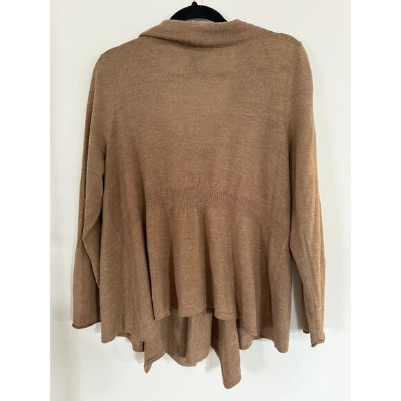 Lane Bryant Wool Blend Lightweight Cardigan Sz 18/20 Tan - Picture 2 of 5